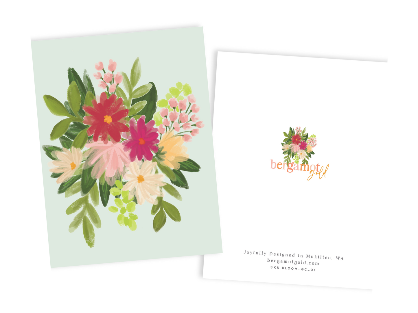 Bold Floral Greeting Card