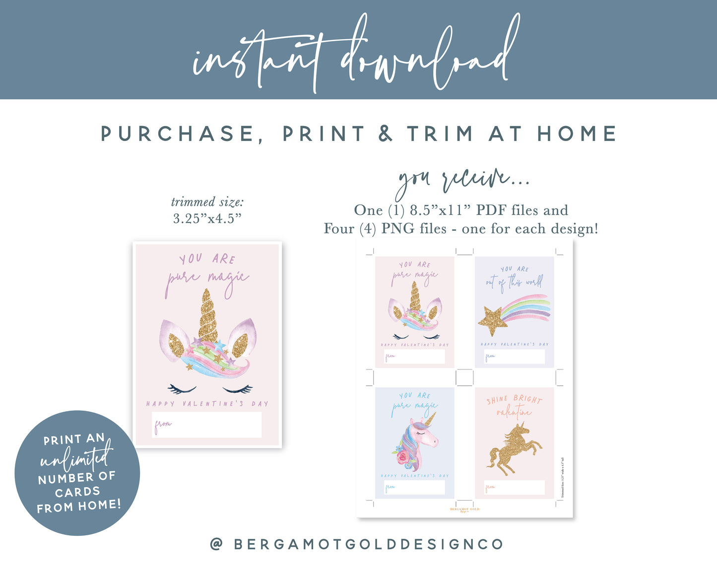 Valentine Set - Out Of This World Unicorns