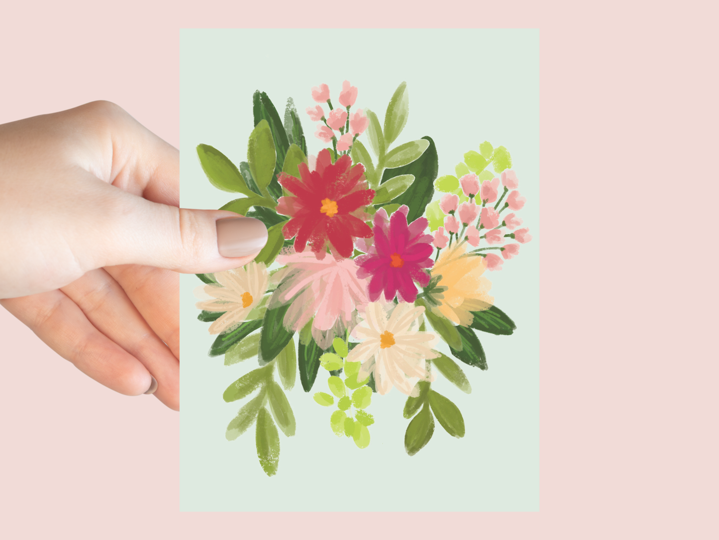 Bold Floral Greeting Card