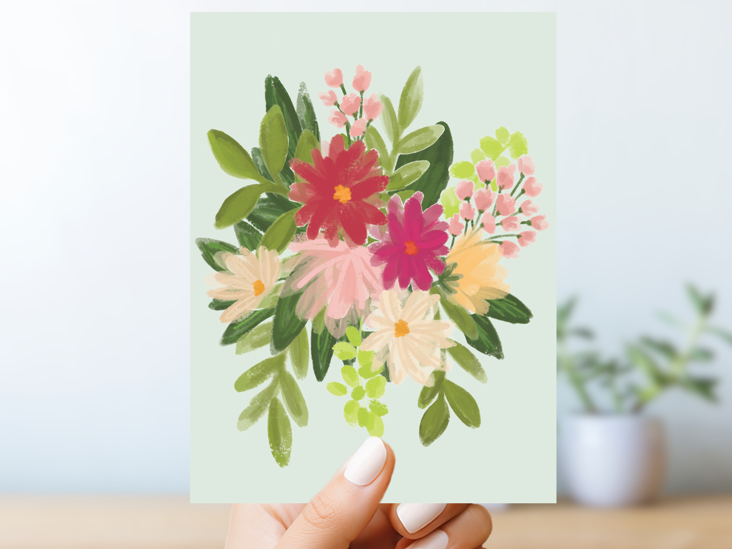Bold Floral Greeting Card