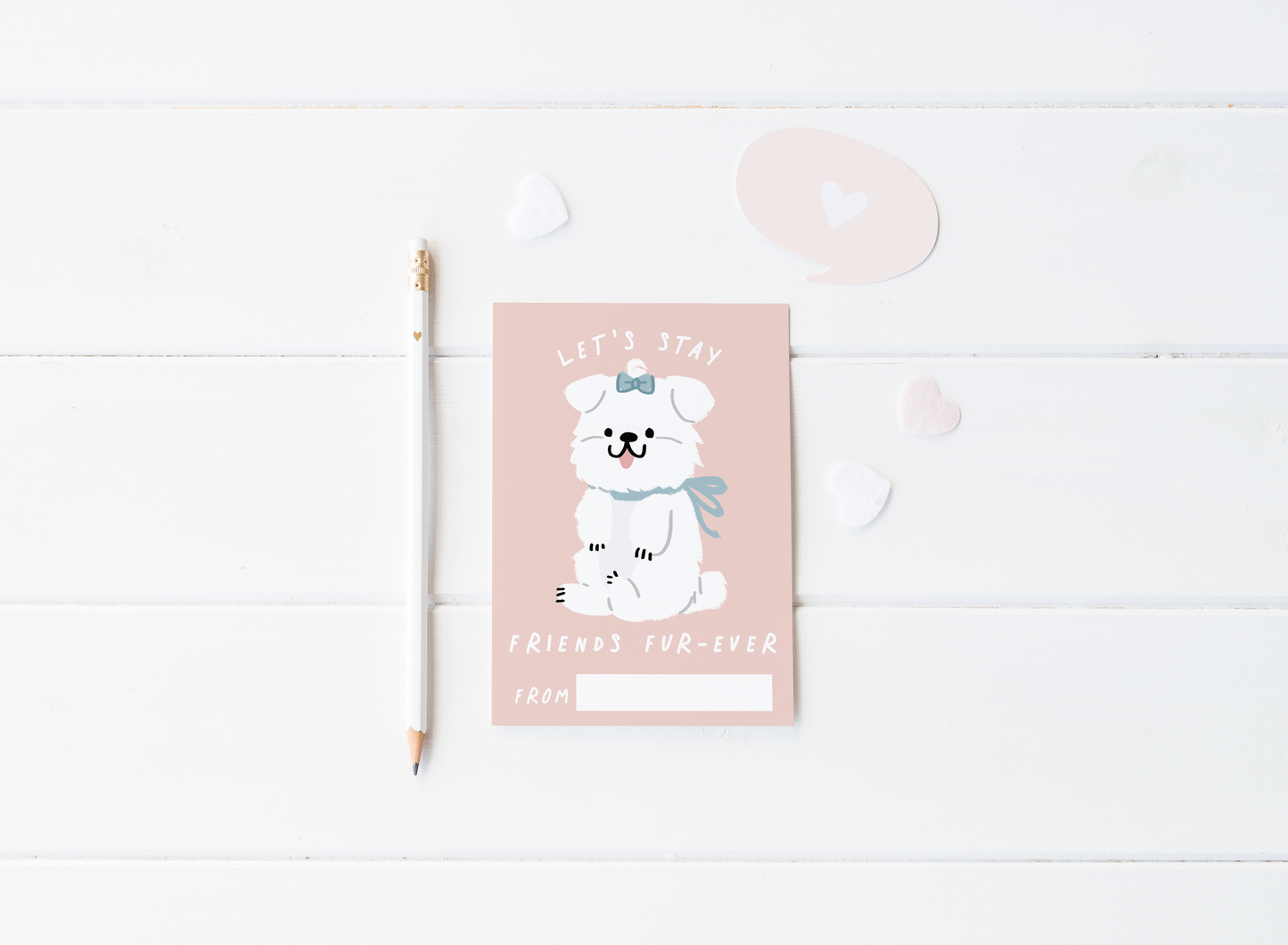 Valentine Dogs - Set of 8 Digital Download Cards