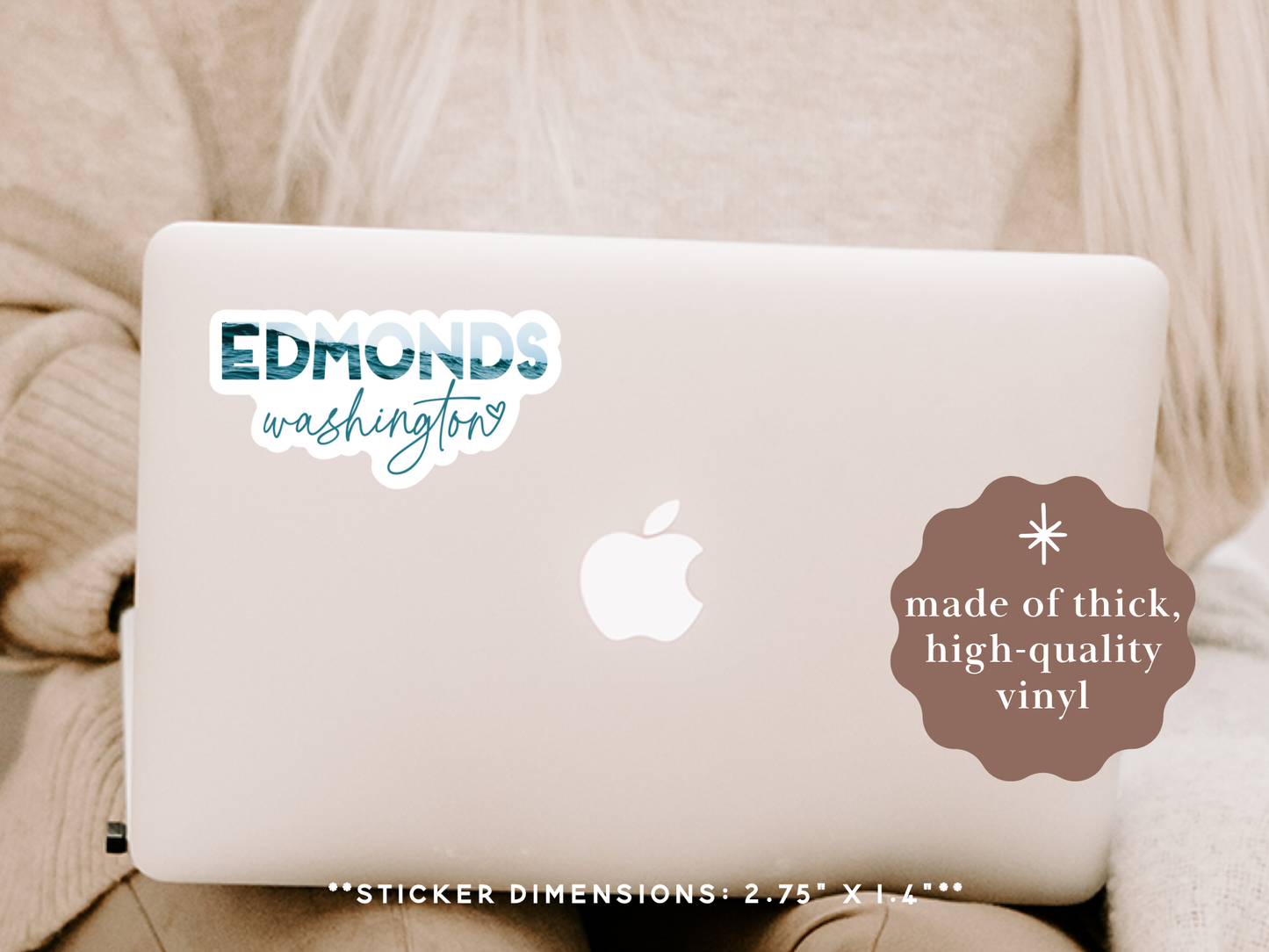 Coastal PNW City Sticker - Edmonds WA Sticker