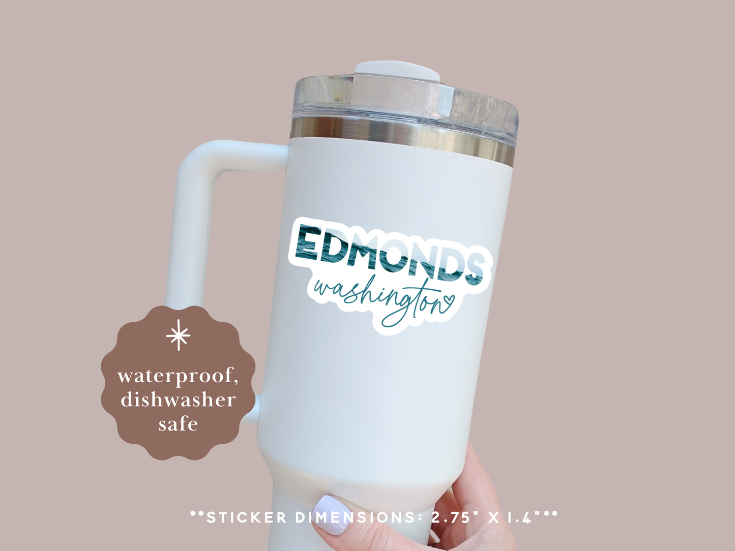 Coastal PNW City Sticker - Edmonds WA Sticker