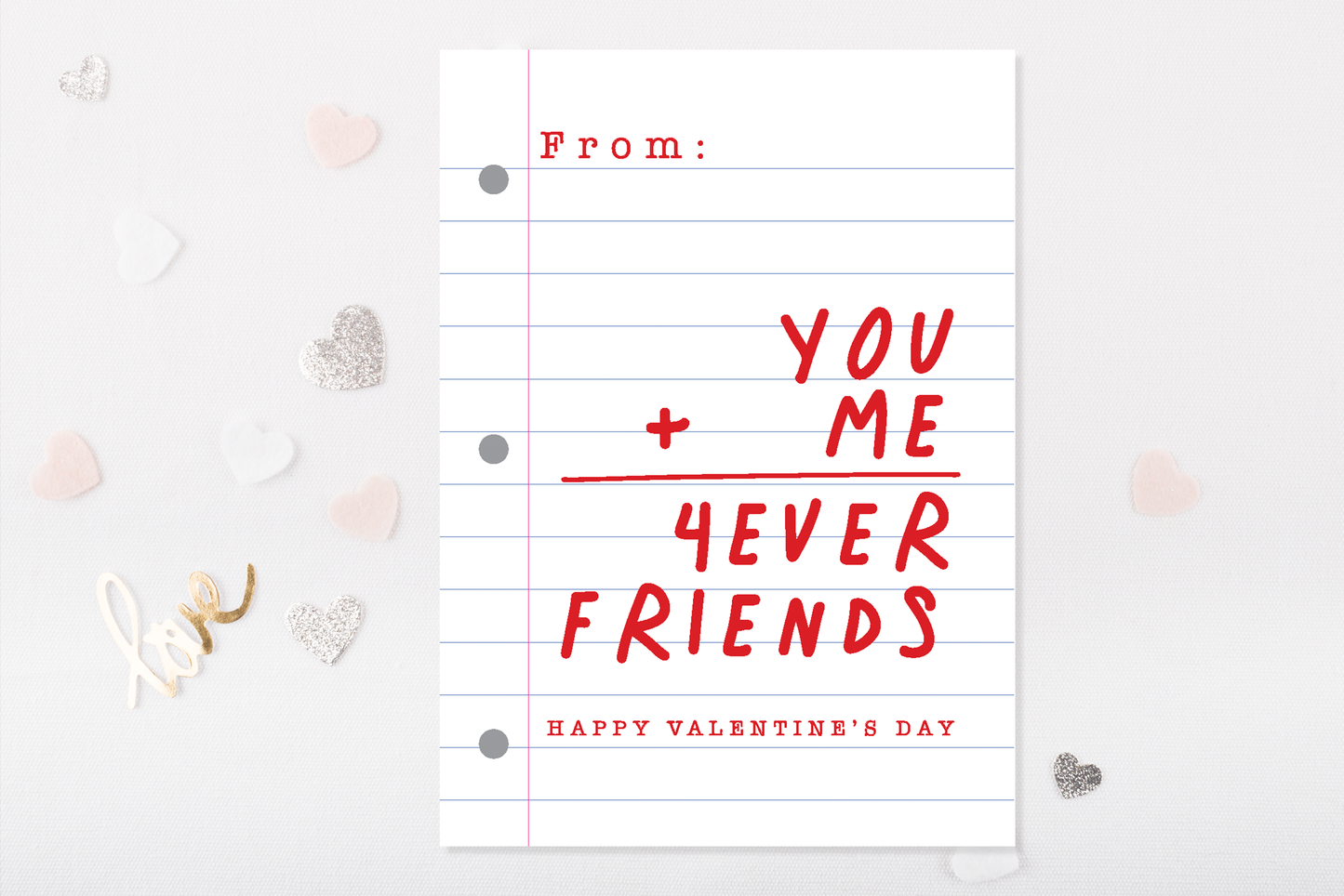 Valentine Card For Math Lovers