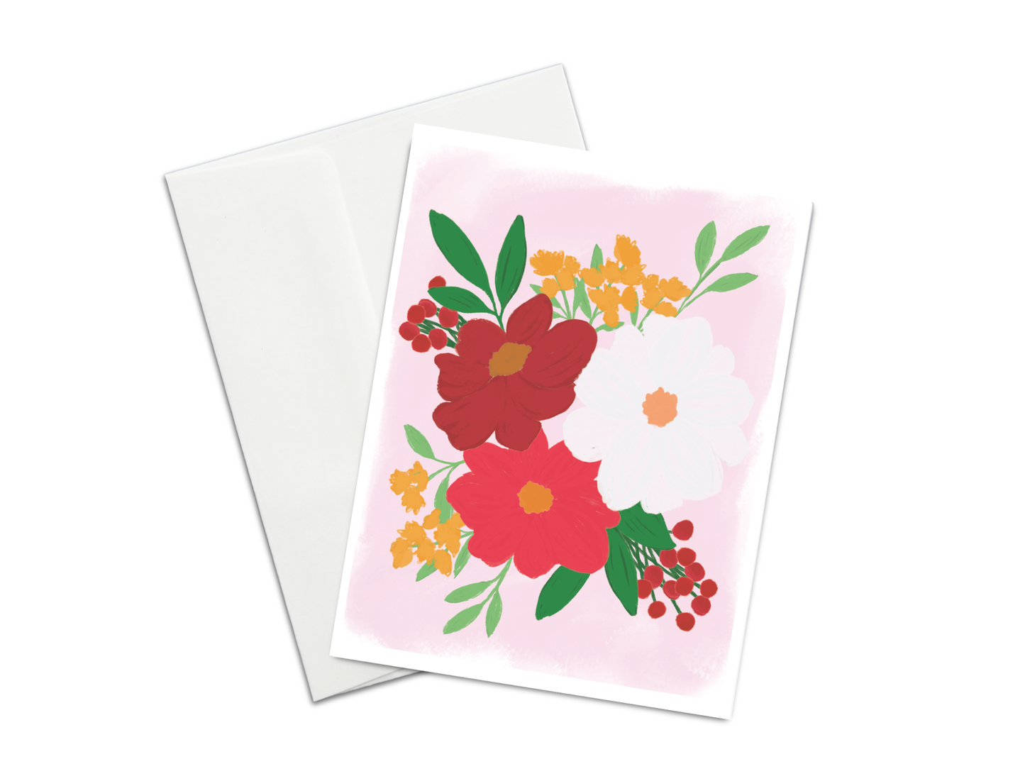 Holiday Floral Greeting Card