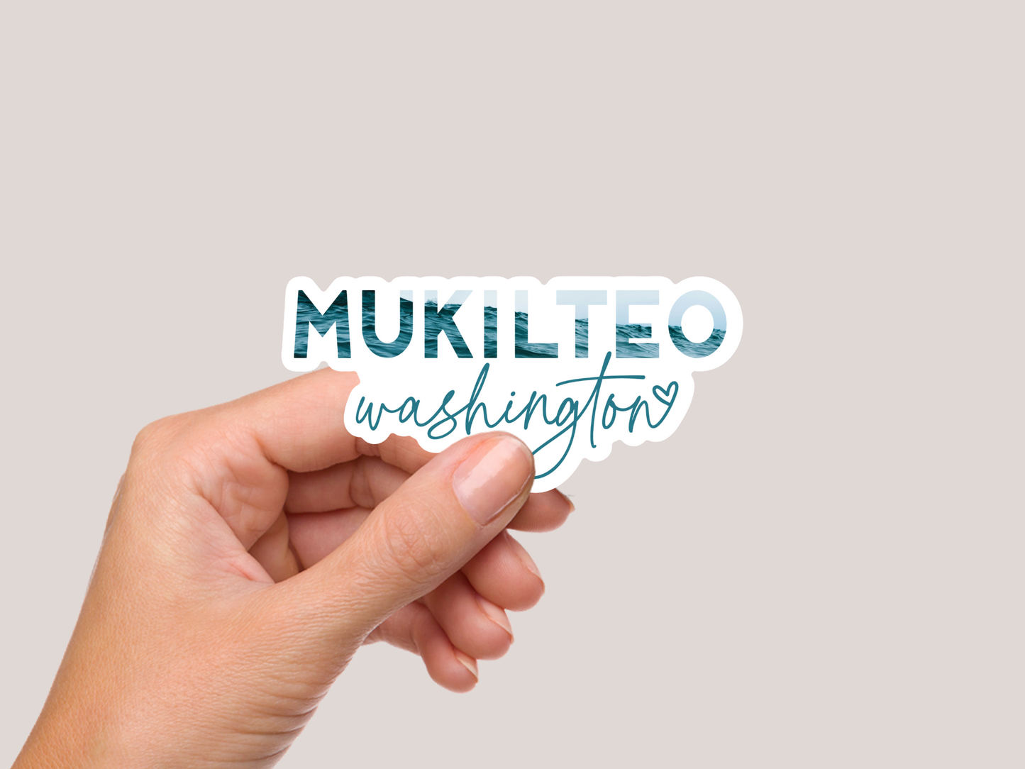 Coastal PNW City Sticker - Mukilteo WA Sticker