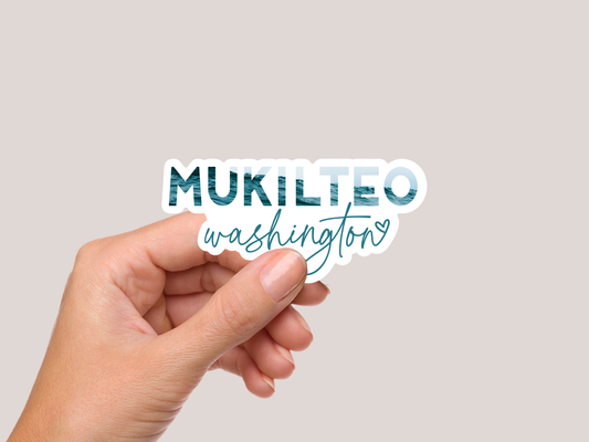 Coastal PNW City Sticker - Mukilteo WA Sticker
