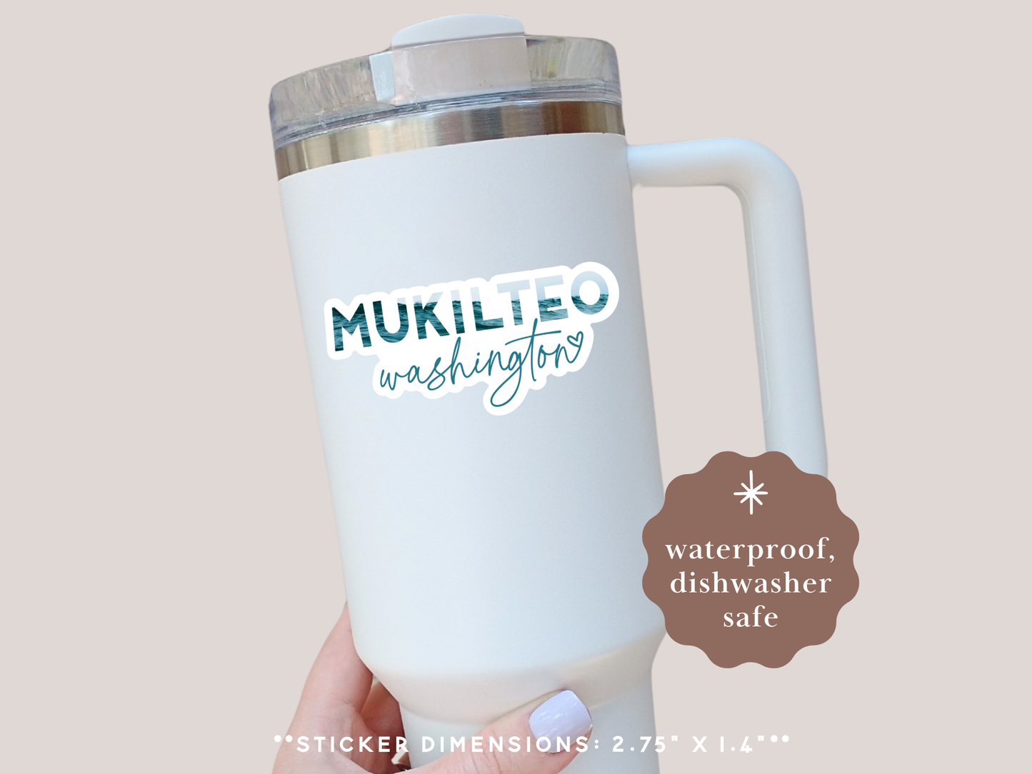 Coastal PNW City Sticker - Mukilteo WA Sticker