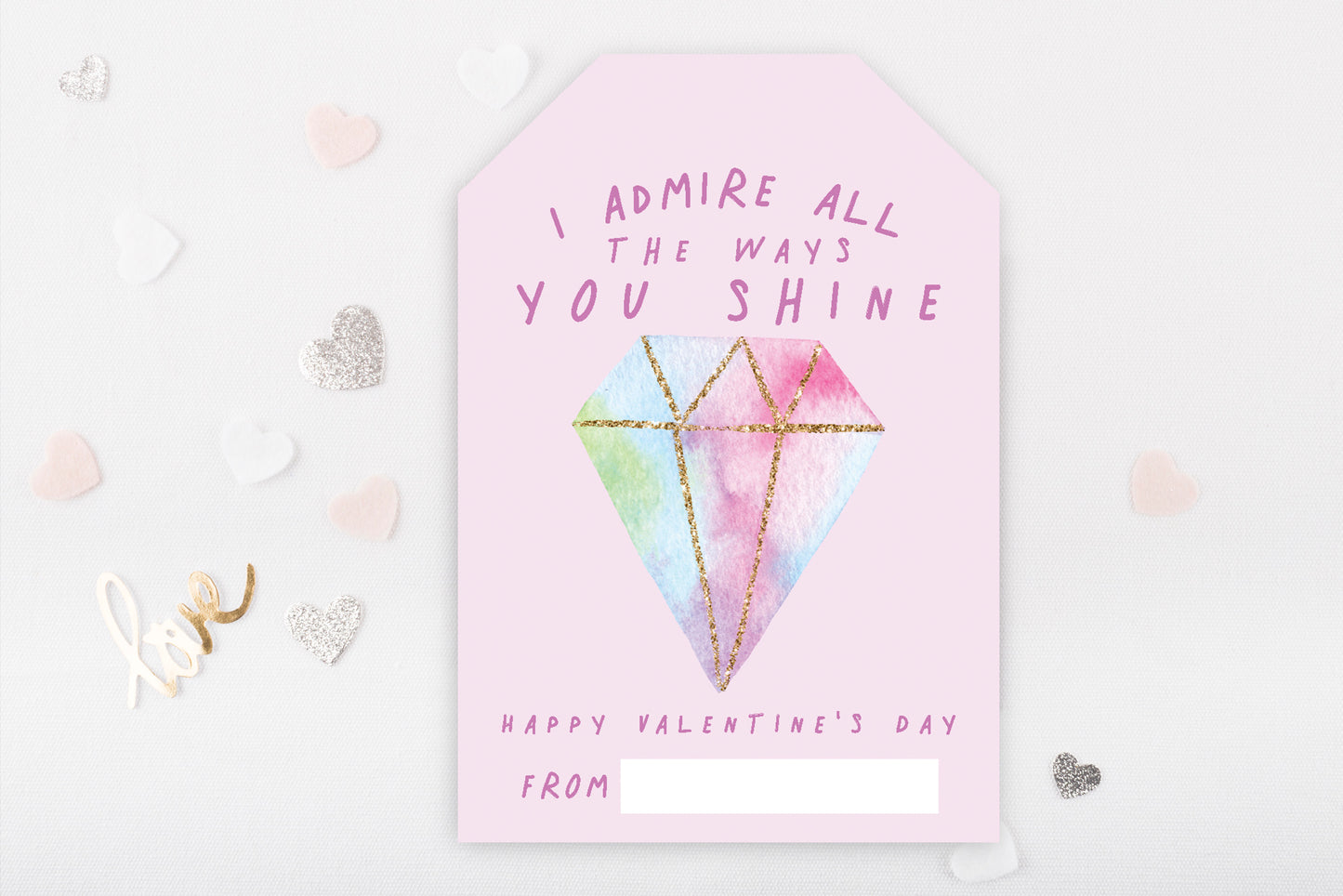 Valentine For Tweens - Card and Gift Tag