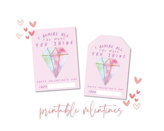 Valentine For Tweens - Card and Gift Tag