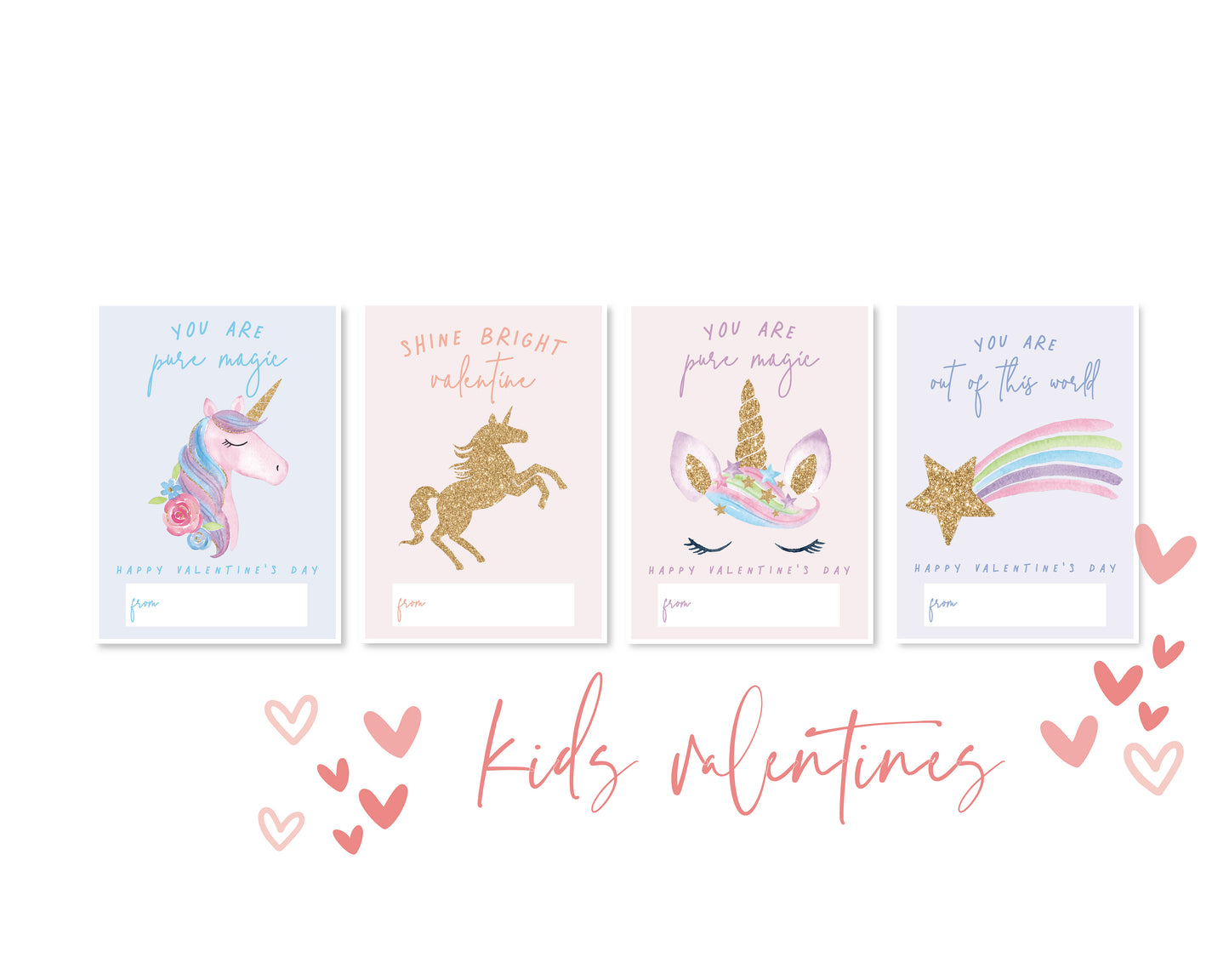 Valentine Set - Out Of This World Unicorns
